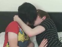 The erotic making out of a couple of gay emo boys